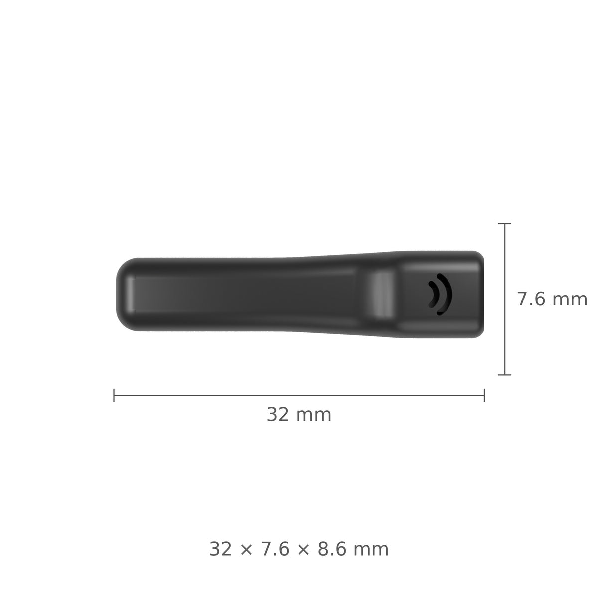Orbit Glasses Duo dimensions: 32 x 7.6 x 8.6 mm