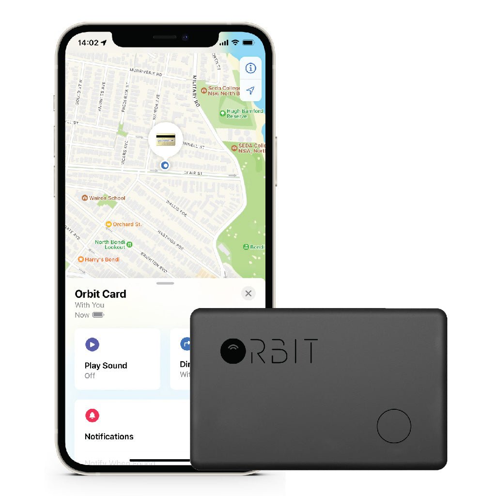 Orbit Card Localisateur Bluetooth de la taille d'une carte de