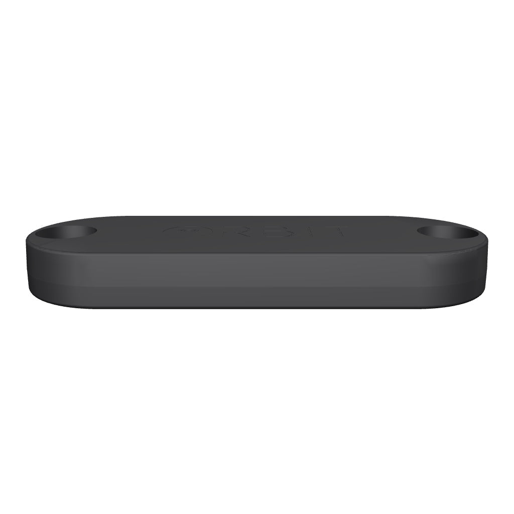 Orbit Velo Duo bike tracker in matte black, interactive 3D model